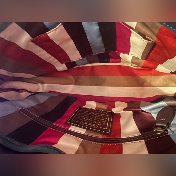 Authentic Coach Vintage Teal Suede Leigh Handbag! RARE - Picture 3 of 15